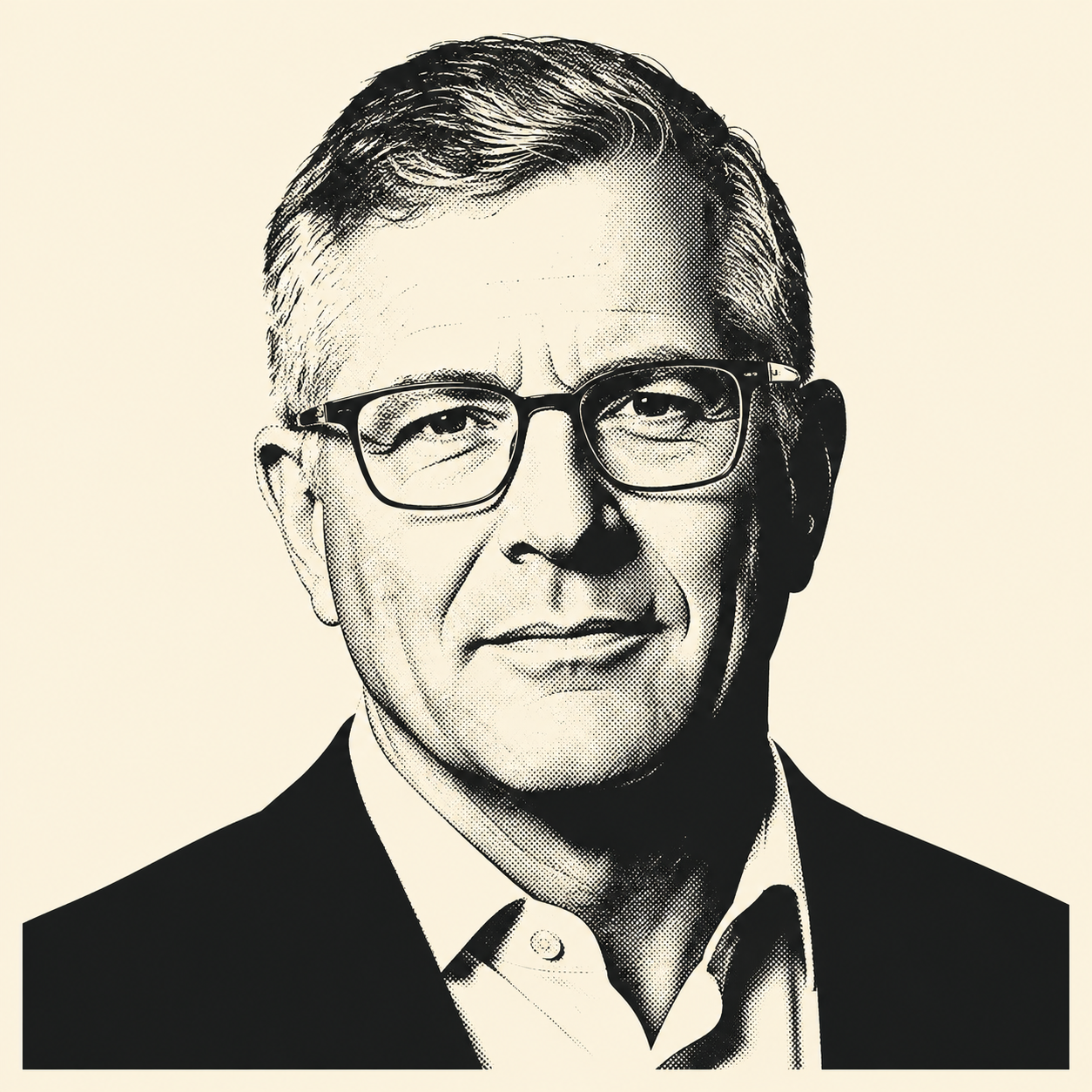 Stencil portrait of Frank Slootman